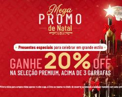 Celebre o Natal com 20% OFF em seleção Premium!