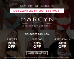 Semana da Cliente com descontos progressivos até 40% OFF + 10% OFF!