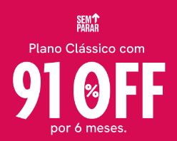 91% OFF por 6 meses!
