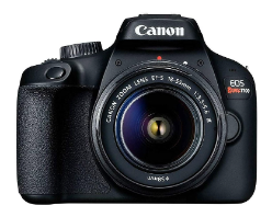 Câmera EOS Rebel T100 + Lente EF-S 18-55mm com R$900 OFF + 3% OFF