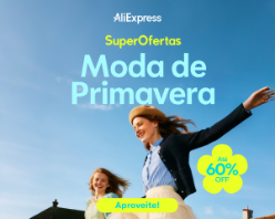 Moda de Primavera com até R$138 OFF em cupons