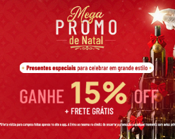 Celebre o Natal com 15% OFF em seleção + Frete Grátis!