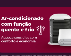 Ar-condicionado a partir de R$1.899 + 5% OFF no PIX