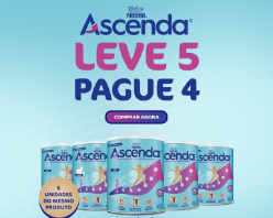 Leve 5 e pague 4 latas Ascenda + 12% OFF da parceria!