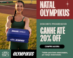 Natal Olympikus: Desconto progressivo até 20% OFF