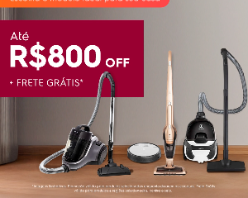 Aspiradores com até R$800 OFF + frete grátis!