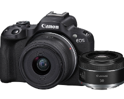 Combo Câmera EOS R50 com Lente + desconto da parceria