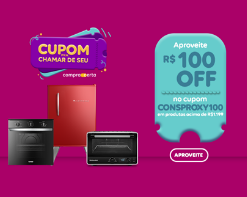 Mês do consumidor: R$100 OFF nas suas compras!*