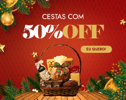 Até 50% OFF em cestas!