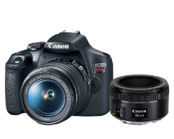 Câmera EOS T7+ com Lente EF 50mm + 3% OFF