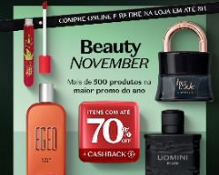 Garanta um mimo comprando acima de R$149 no site ou APP